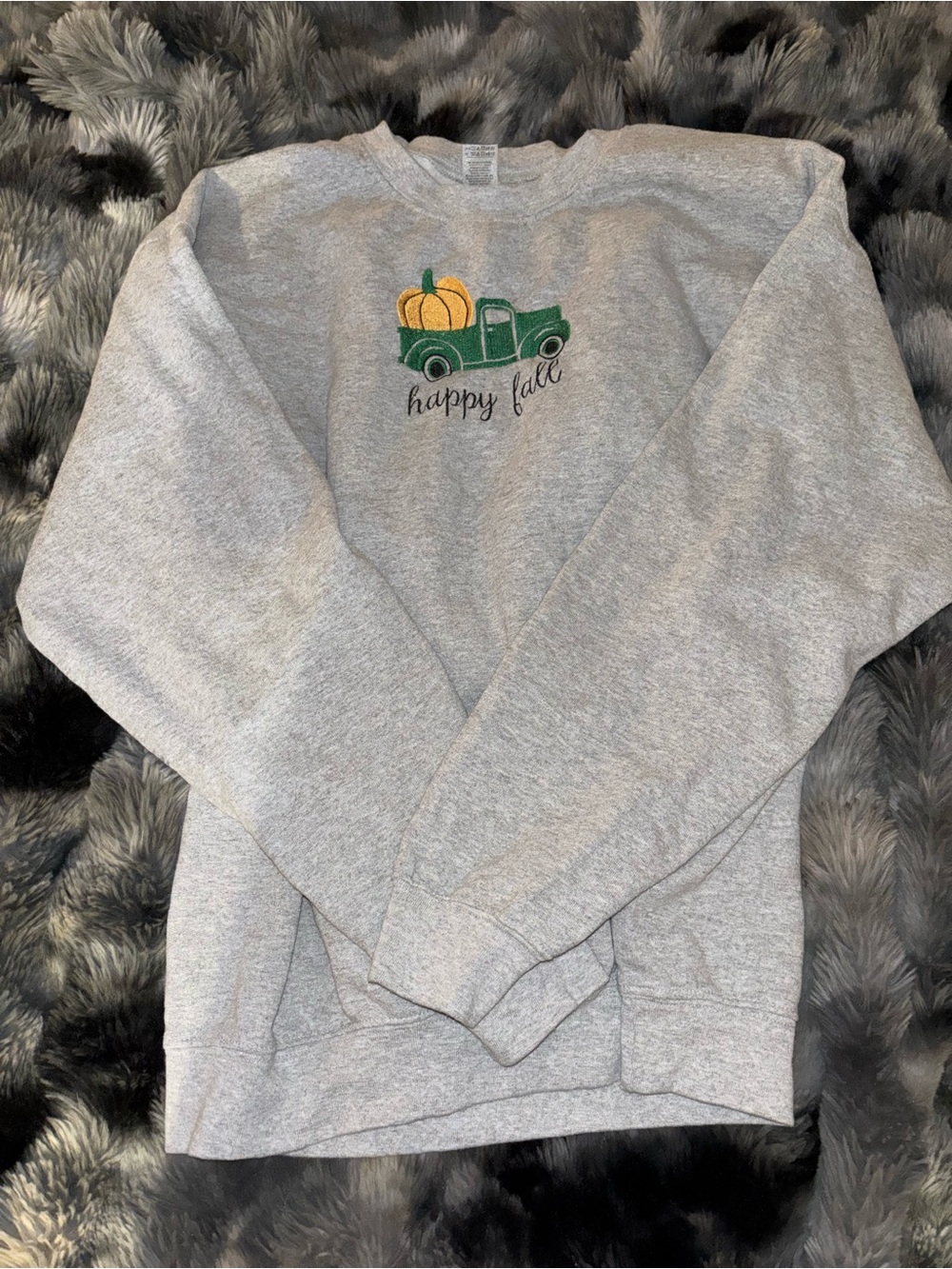 “happy fall” autumn crewneck sweatshirt